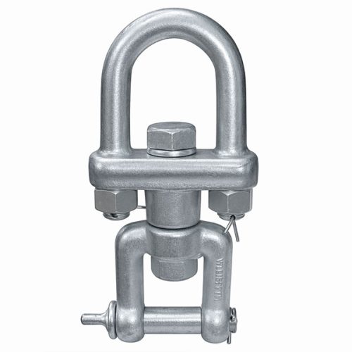 Abaco Swivel Shackle for rotating materials with a forklift boom