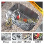 Small single bowl kitchen sink 16 gauge