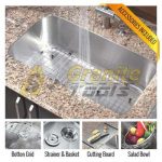 Big single bowl kitchen sink 16 gauge