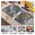 Big 1-3/4 double bowl kitchen sink 16 gauge