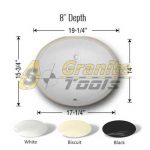 Vanity Sinks Polaris 17-1/4" x 14" detail 5