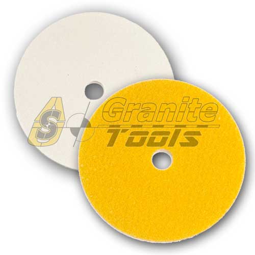 4" stone felt buffing pad