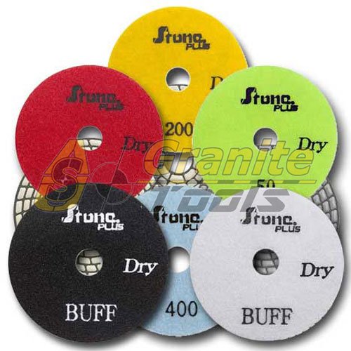 Stone Plus Dry Polishing Pads Set