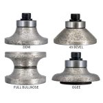 Cyclone Ogee Shape F diamond router bits for granite edge profiling - Imagen Gallery 2