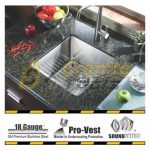 Small single bowl kitchen sink 18 gauge