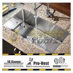 Super single bowl kitchen sink 18 gauge