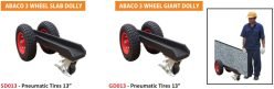 Abaco 3 Wheels Slab Dolly - On Page