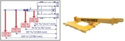 ABACO Swing Arm Forklift Boom AFJS-25 - On Page