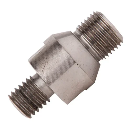 Diamax CNCADP CNC core bit adapter with 5/8-11 male and 1/2 Gas male threads