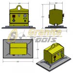 Aardwolf Vacuum Block Lifter 2200lbs measures