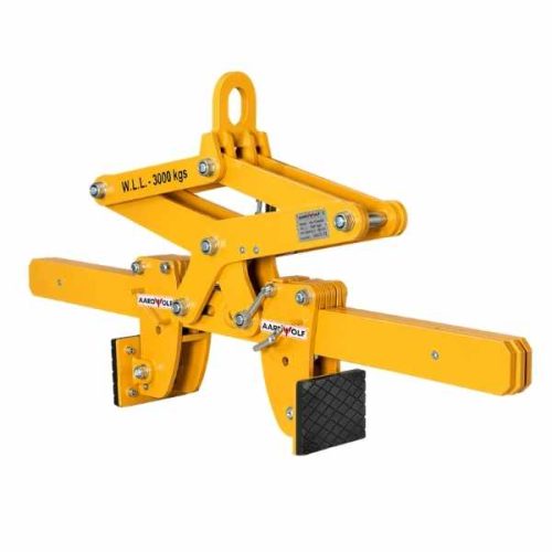 Aardwolf Versa Block Clamp 1100 for lifting and moving concrete blocks, rubber tires, and drums