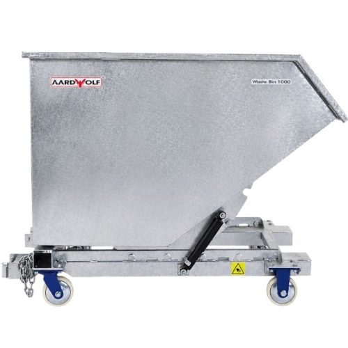 Aardwolf WB1000G galvanized waste bin for forklift emptying