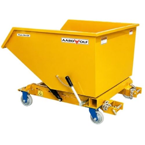 Aardwolf WB620PC powder coated waste bin for forklift emptying