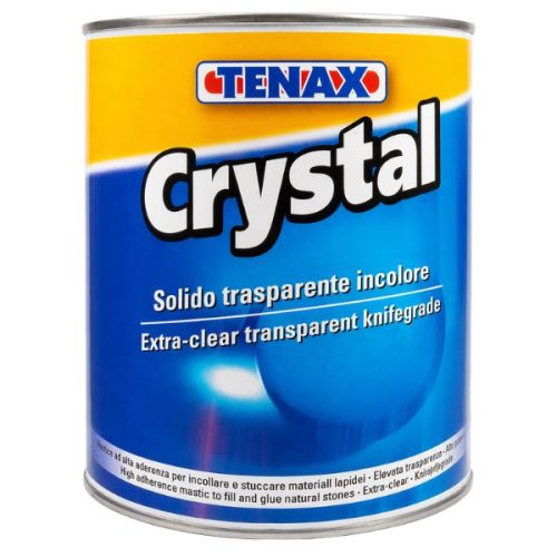 Tenax Crystal Knife Grade Water Clear polyester mastic for stone repair, bonding, and filling