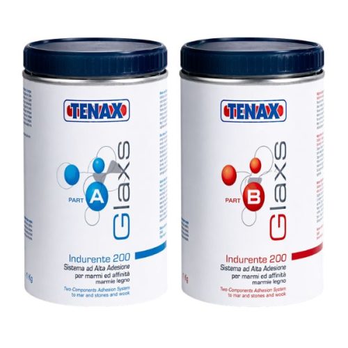 Tenax Glaxs BM 1:1 Kit adhesive for bonding white stone surfaces