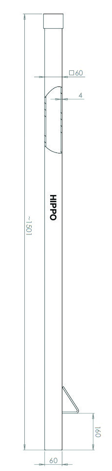 Hippo Replacement Pole Croquis