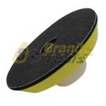 Velcro Silicon Carbide Sandpaper with Knockout Center side view