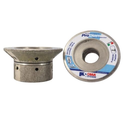 OMA Bevel E20 Prodiam Cont Metal Pos 2 profile wheel for marble, limestone, travertine, granite, and quartz