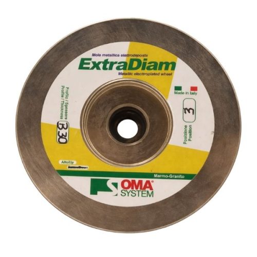 OMA Demi Bullnose B30 Extradiam Cont Metal Pos 3 profile wheel for polishing stone demi bullnose edges