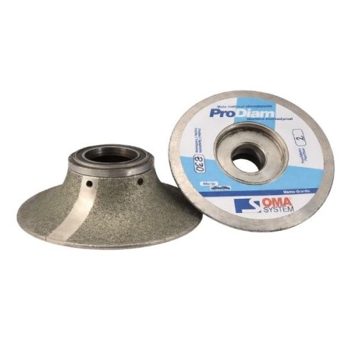 OMA Demi Bullnose B30 Prodiam Cont Metal Pos 2 profile wheel for marble, limestone, travertine, granite, and quartz