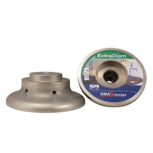 OMA Ogee F20 Extradiam Pos 3 profile wheel for polishing stone ogee edges