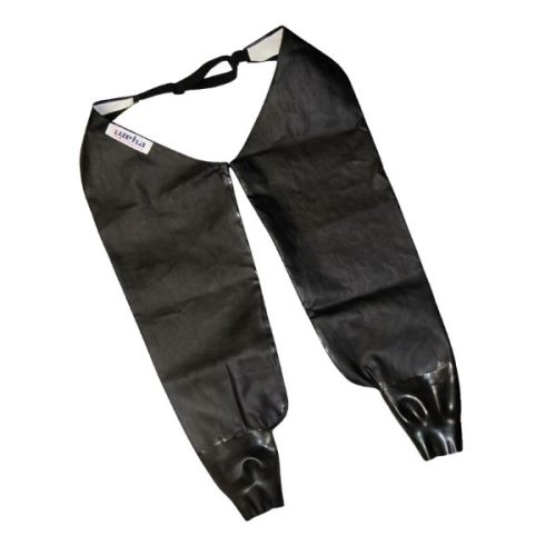 Weha Black Rubber Sleeve Protectors for arm protection in wet fabrication work