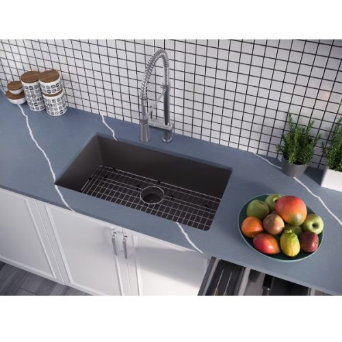 PL-100 Granite Composite Topmount/Undermount Kitchen Sink 33'' x 20 7/8''