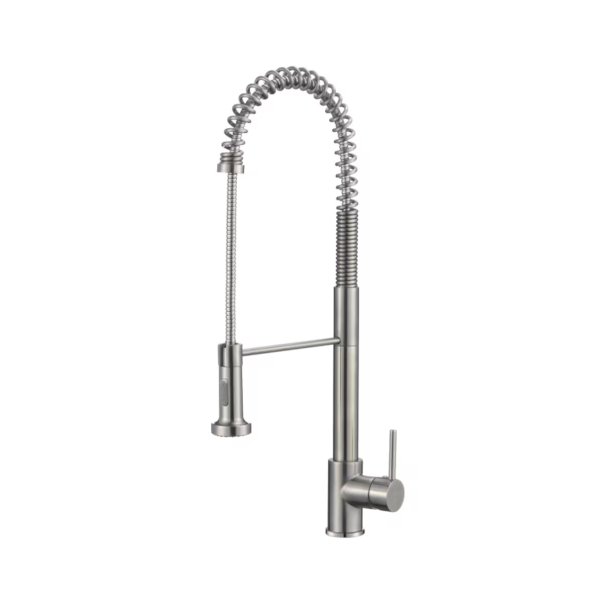 Brushed Nickel Color Kitchen Faucet - v1