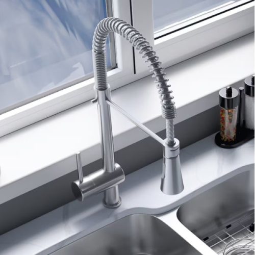 PL-8210 Single Hole Commercial Style Pull Down Kitchen Faucet