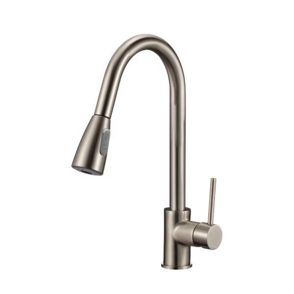 Brushed Nickel Color PL-8211 Kitchen Faucet - v1