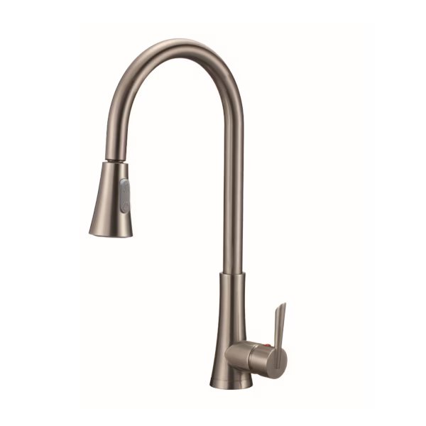 Brushed Nickel Color PL-8218 Kitchen Faucet - v1