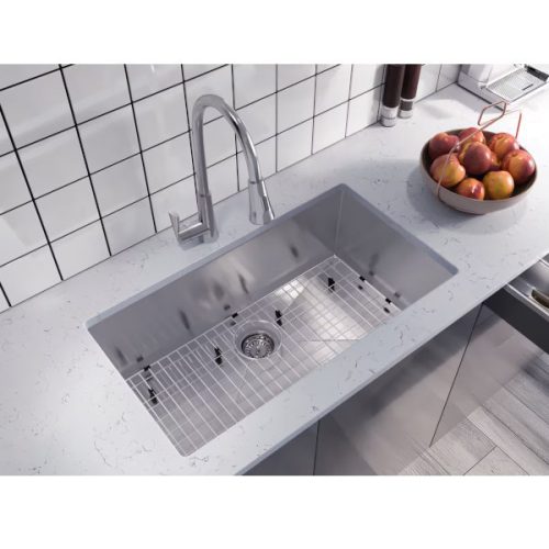 PL-HA115 R0 Handmade 16 & 18 Gauge Stainless Steel Undermount Kitchen Sink