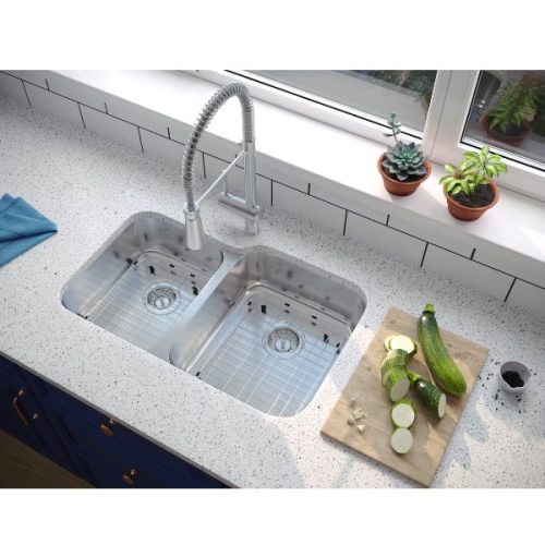 PL-VS4060 Stainless Steel Double Bowl Undermount Kitchen Sink