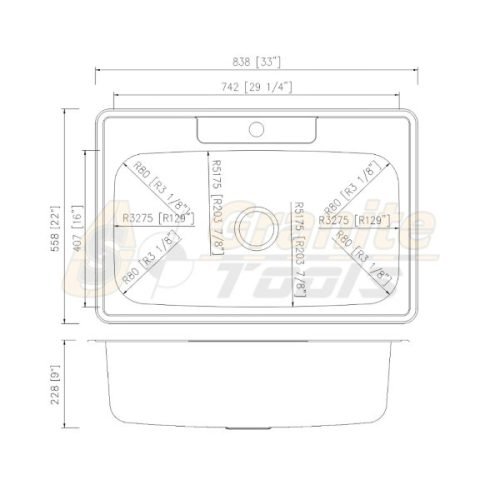 PL-VT3322: Plano One Hole