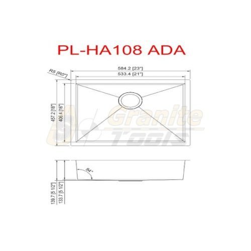 PL-HA108 Stainless Steel Undermount Kitchen Sink