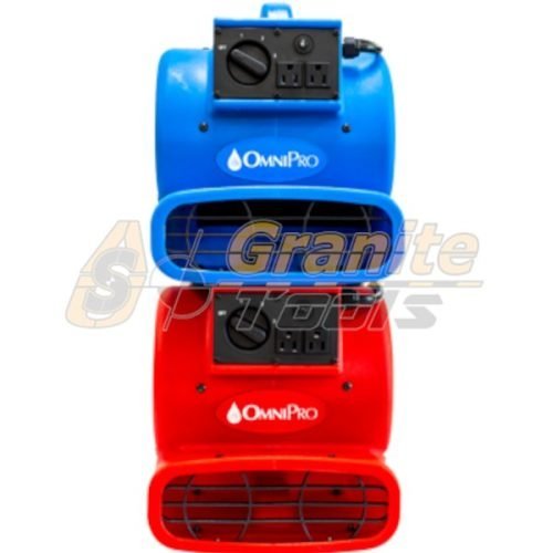 OmniDry Mini Air Mover - Blue & Red image gallery 2