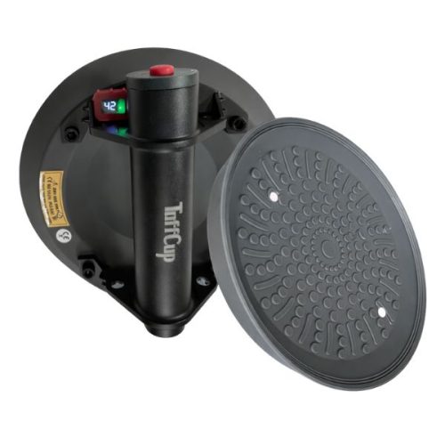 Weha 8 inch TuffCup electric battery powered cordless vacuum suction cup for stone, glass, and sheet materials