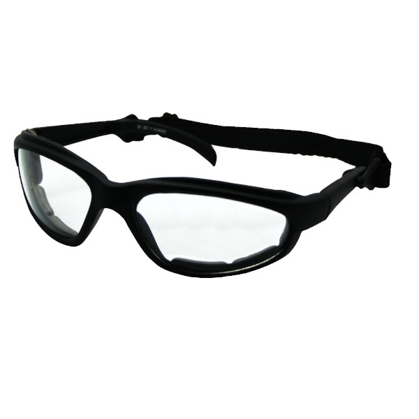 Aegis - is600 - Sport - Goggle - Clear - Lens - Anti - Fog - Foam - Lined - Black - Frame - w/ - Head - Strap - v1