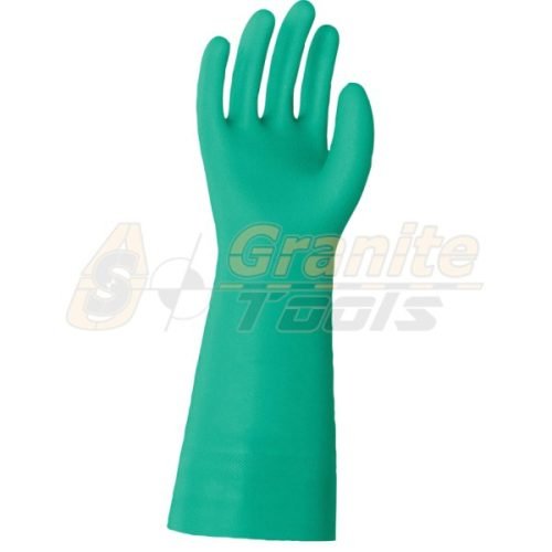 Green Nitrile Chemical Gloves - Imagen Gallery