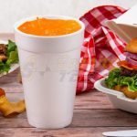 Dart White Foam Drinking Cups & Lids - Imagen Gallery