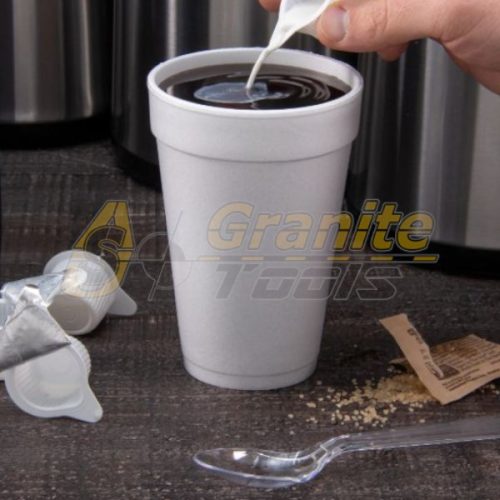 Dart White Foam Drinking Cups & Lids - Imagen Gallery 2