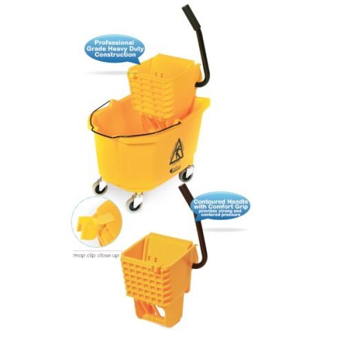 Delamo Heavy Duty Side/Down Press Wringer Bucket Combo