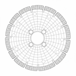 Turbo Diamond Blade Turbo diamond blade for cutting stone