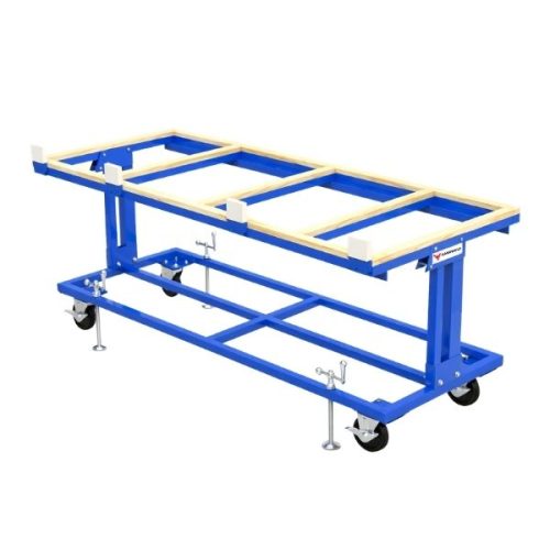 Aardwolf Table Dolly for stone fabrication and slab transport
