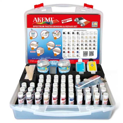 Akemi Spectrum Pastes Set in a Case for color matching and pigment