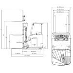 EKKO EK18RF-Li Stand-up Rider Forklift - Imagen Gallery 2