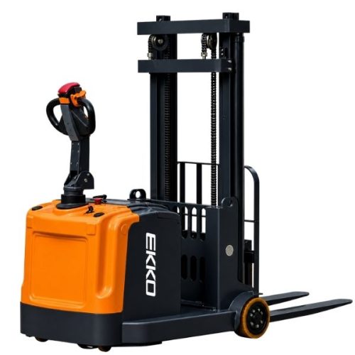 EKKO EK14-130 fully powered counterbalanced walkie stacker for material handling