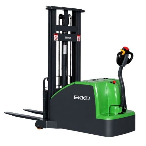 EKKO EK14C-130Li lithium counterbalanced walkie stacker for material handling