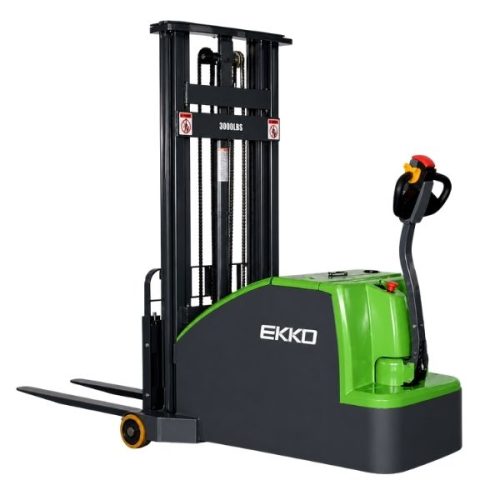 EKKO EK14CS-189Li lithium counterbalanced walkie stacker for material handling
