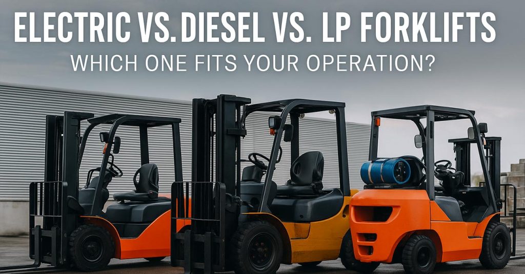 Electric vs Diesel vs LP Forklifts